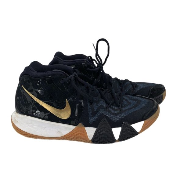 Nike Black & Blue Kyrie 4 Athletic Sneakers | Basketball